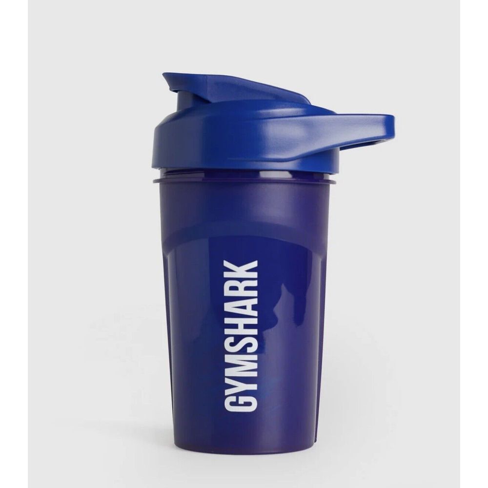 GYMSHARK 400ml 14oz Shaker Bottle Blue Protein‎ Shake Supplement Shaker *NEW*